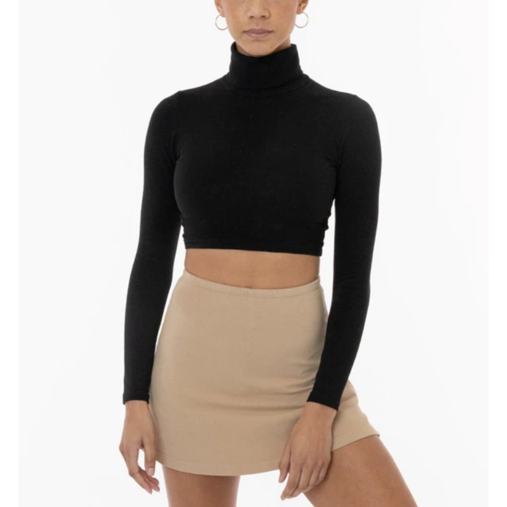 LOS ANGELES APPAREL KHAKI GARMENT DYE CHEER SKORT XS NEW!
